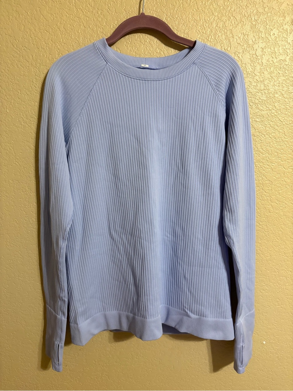 Lululemon Rest Less Pullover Light Blue Long Sleeve Top